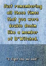 Double Denim B*Witched Card created by Card and Cake