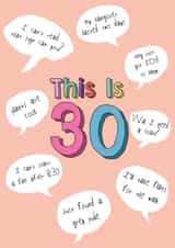 This is 30 - Happy 30th Birthday created by @Laura Lonsdale Designs