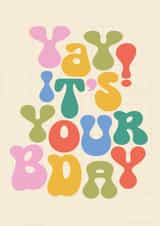 Retro Birthday Card created by Proper Good