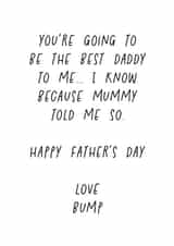 Happy Father’s Day love bump created by Naomi Park