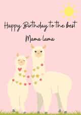 Lama Mum Birthday Card created by Smoy