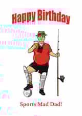 Sports Mad Dad Birthday created by Wayne Brant Images