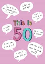 This is 50 - Happy 50th Birthday Card created by @Laura Lonsdale Designs