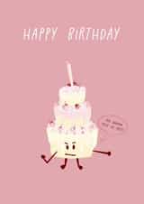 The angry birthday cake! created by Sherbet Lemons