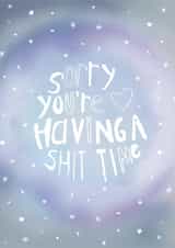 Sorry card created by Five bees