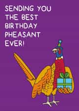Sending you the best birthday phesant ever! created by Holly Tillier