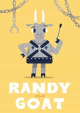Randy old goat created by Chris Wharton