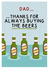 A fun, bright and boozy card for your Dad on Father's Day created by Amy Writes