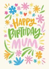 Happy birthday mum (with spring flowers) created by Natalia Gonzalez