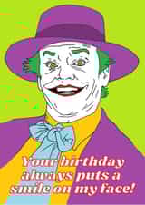 Joker loves your birthday created by Bearly Adequate Cards