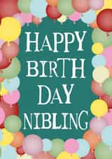 Nibling Gender Fluid Birthday Card created by Purple Pug