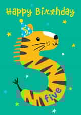 5th Birthday Tiger card created by Helen Thompson