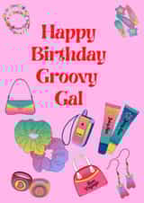 Groovy Gal 00s Birthday Card created by BurlingtonDesignsUK