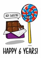 Sugar 6 Year Anniversary Card 1001 created by TeePee Creations