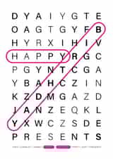 Happy Birthday Wordsearch Card created by Ultimate Quest