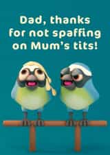 Blue Tit Father's Day Card created by FUNTZ