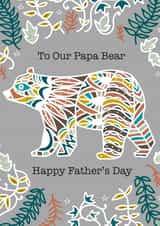 Our Papa Bear Father's day card created by Meet the Moon Designs