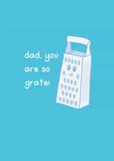 Dad, you are so grate! card created by Liv Groves Illustration