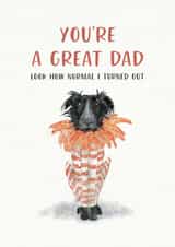 For a Great Dad from their normal child created by Jo Scott Art