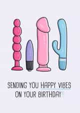 Happy Vibes created by Simply Wild Cards