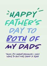 Gay Dads Father's Day created by YOB & YAG