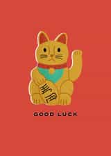 Good luck cat created by Kathryn Whybrow