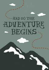And so the adventure begins Congratulations Card created by Laurent Collective