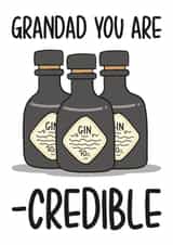 Gin Pun Grandad Fathers Day Card created by TeePee Creations