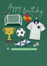 Happy Birthday Football created by Laura Darrington Design Ltd.