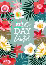 Mental Health Card One Day at a Time created by Diva Doodle Designs