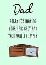 Funny dad card created by Fern Furness