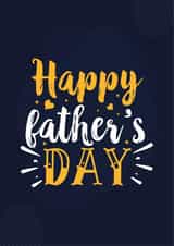 Classic Typography Fathers Day Card - Dad - Happy Fathers Day created by Thankful Cards