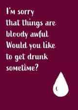 Sorry that things are hard right now created by The Paper Girl