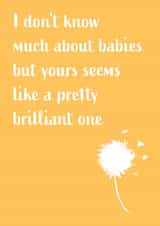 Congratulations on the new baby created by The Paper Girl