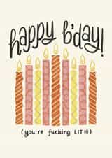 Happy Birthday Card with Candles created by Daksha Giri