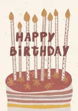 Happy Birthday Candles Cake Greeting Card created by Teng Phei Yin