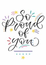 So proud of you congratulations card created by The Amyverse