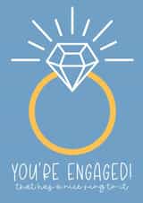Fun Engagement Card - That has a nice ring to it created by Creationery