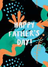 Contemporary Fathers Day Card - Abstract - Art - Happy Father's Day created by Rachael Powick