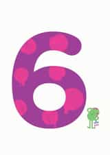 6th Birthday Card 1001 created by Hello Squid