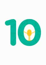 10th Birthday Card 1002 created by Hello Squid