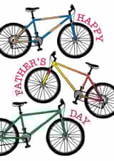 Happy Father's Day Bicycle Card created by Gellie Design