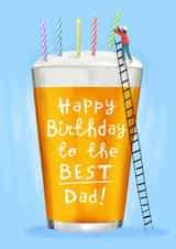 Dad birthday beer card created by Emma Proctor