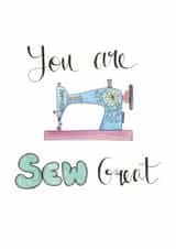 You are 'sew' great card created by Florabelle