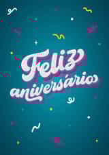 Spanish Happy Birthday type card Feliz aniversario type card created by Pens & Pixels