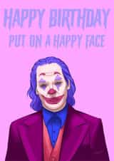 Joker Happy Birthday Card created by Morgan Masters