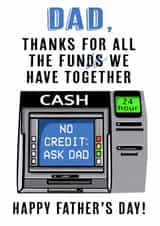 Father's Day cashpoint card created by Emma Proctor