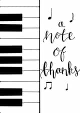 A note of thanks created by The Happy Potato