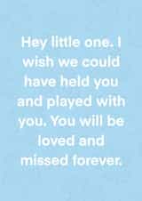 Baby Loss Miscarriage Sympathy Card created by Scribbled Squirrel