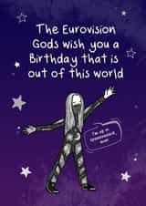 Eurovision Birthday Card created by @MarcoLooks